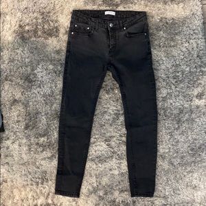 Zara faded black jeans